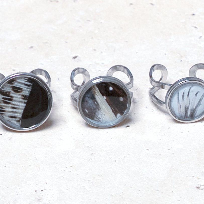 Composition Ring — Stainless Steel Circle, 14mm