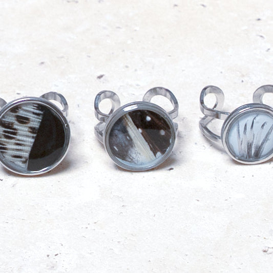 Composition Ring — Stainless Steel Circle, 14mm