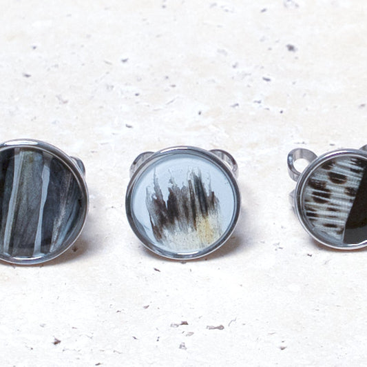 Composition Ring — Stainless Steel Circle, 18mm