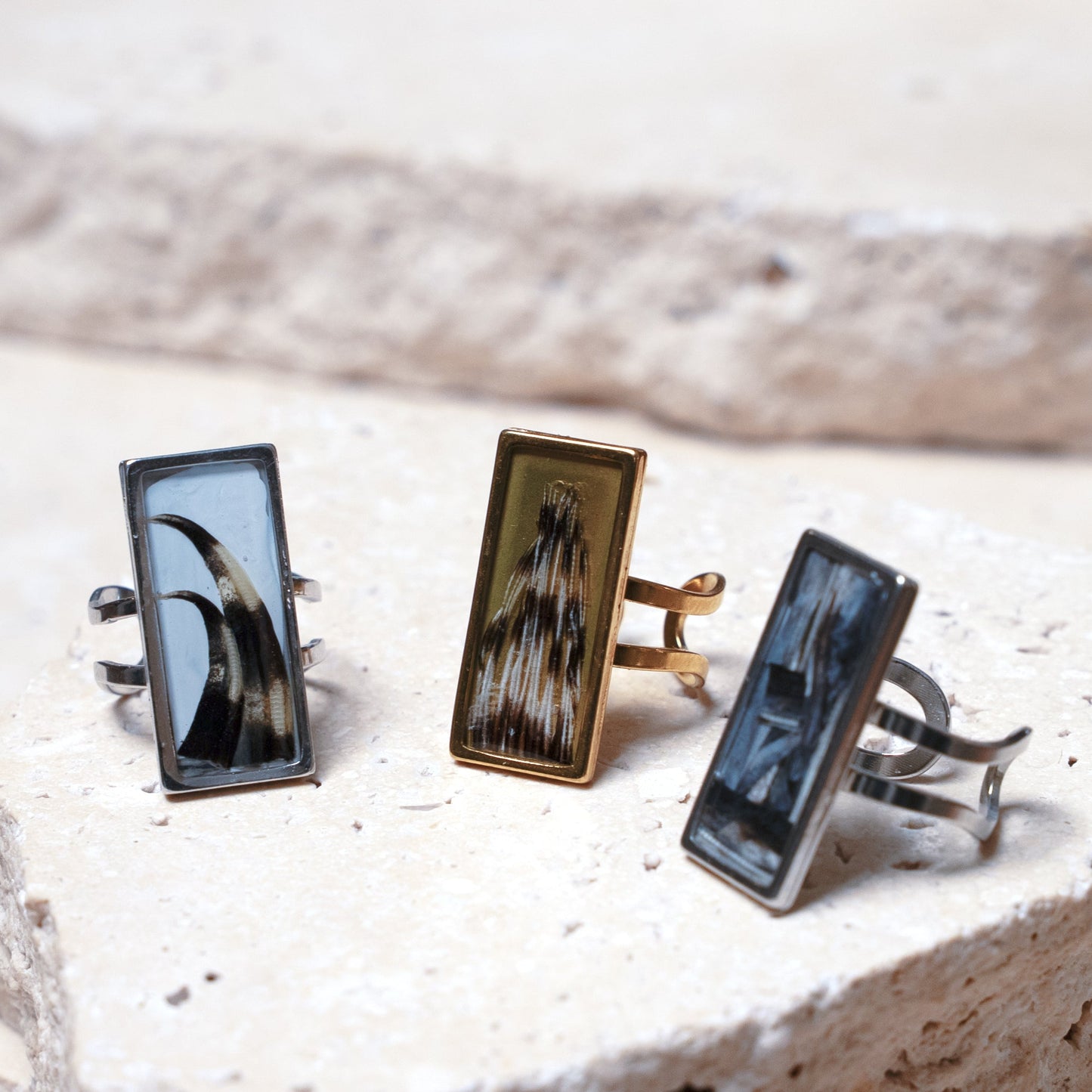 Composition Ring — Gold Rectangle